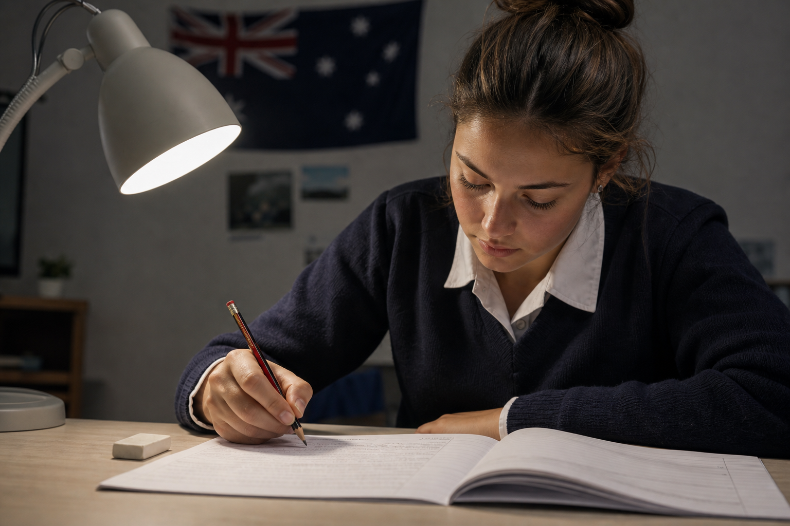 Writing under exam conditions