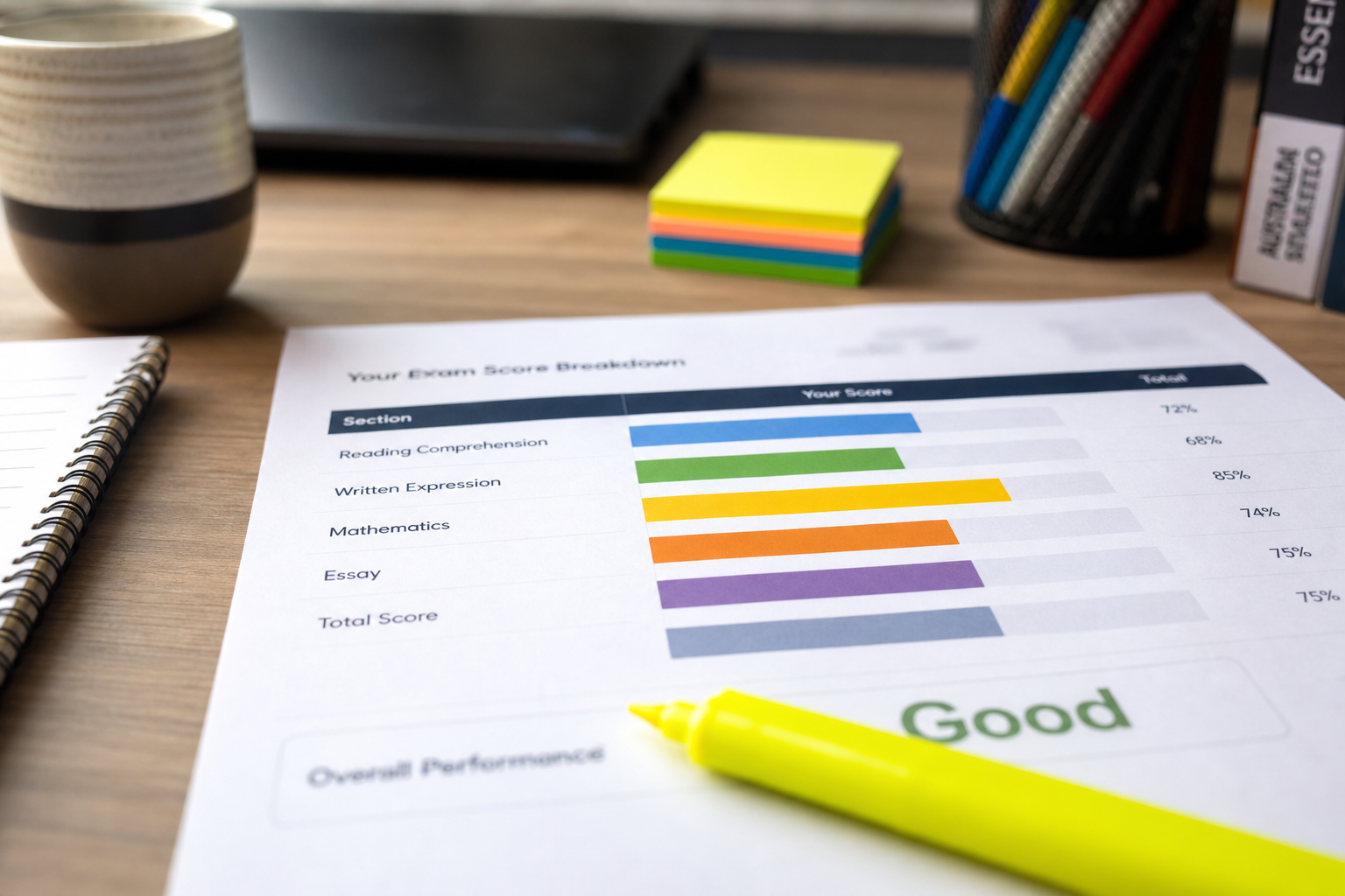 Understanding exam score calculation