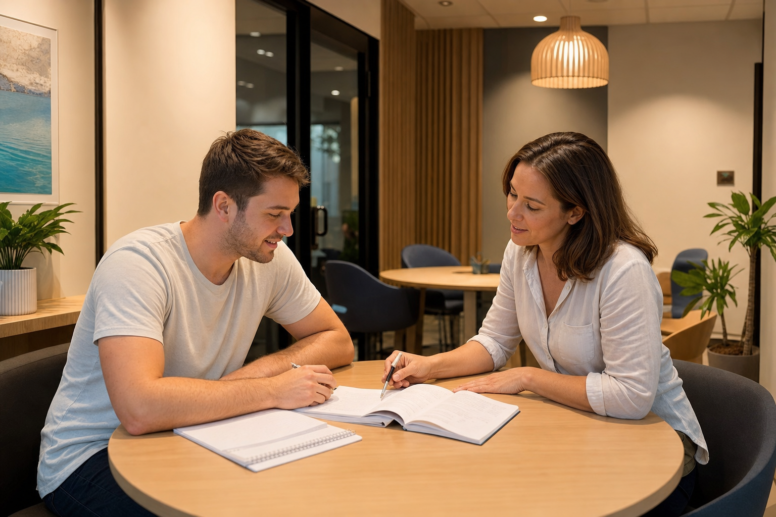 One-to-one English coaching session