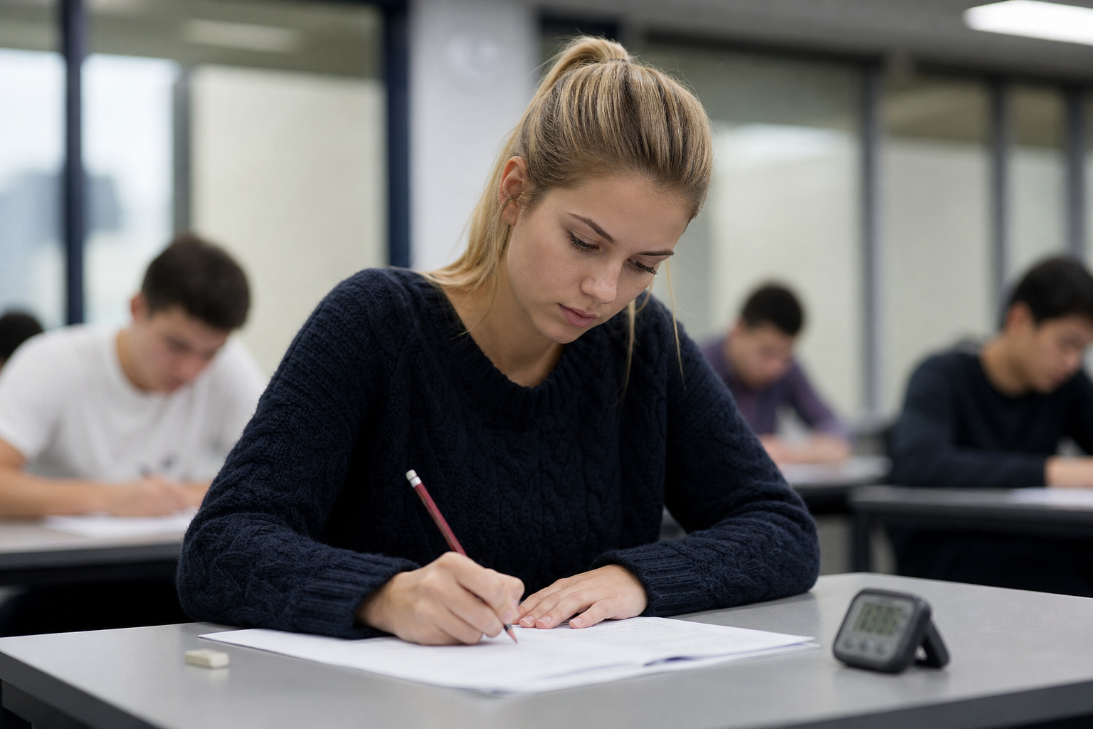 IELTS writing marked against band descriptors